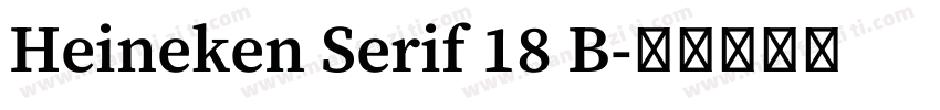 Heineken Serif 18 B字体转换